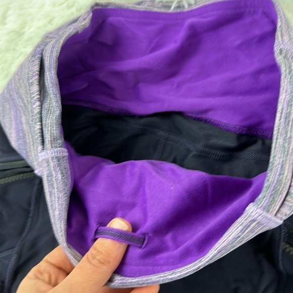 Lululemon Toasty Tech Tight II Black Grape / Space Dye Camo Tender Violet Black - Picture 4 of 6